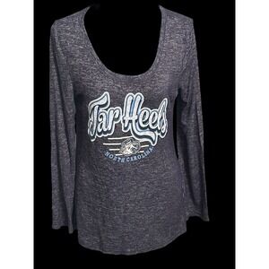 North Carolina Tarheels UNC Womens Long Sleeve‎ Shirt Sz Medium Creative Apparel